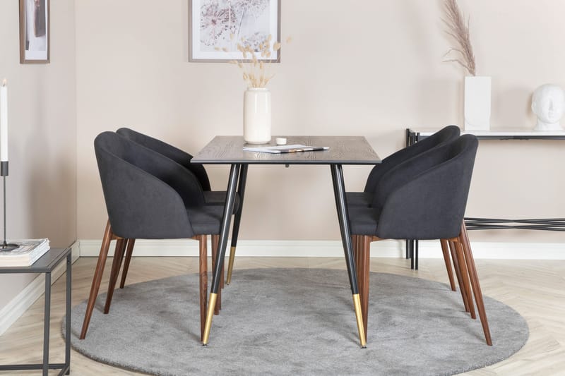 Ruokailuryhmä Larrinzar 120 cm 4 Labbetorp tuolia - Huonekalut - Pöytä & ruokailuryhmä - Ruokailuryhmä