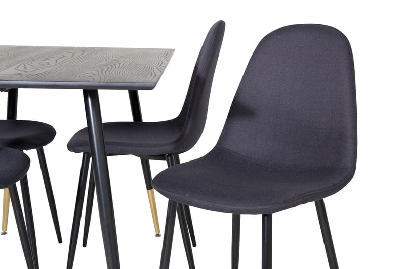 Ruokailuryhmä Larrinzar 120 cm 4 Yegua tuolia - Musta - Huonekalut - Pöytä & ruokailuryhmä - Ruokailuryhmä