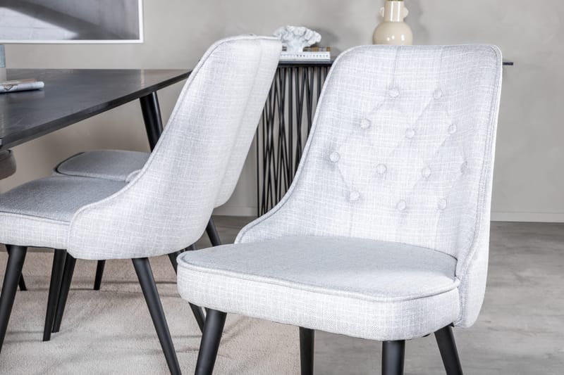 Ruokailuryhmä Larrinzar 180 cm 6 Chantor tuolia - Huonekalut - Pöytä & ruokailuryhmä - Ruokailuryhmä