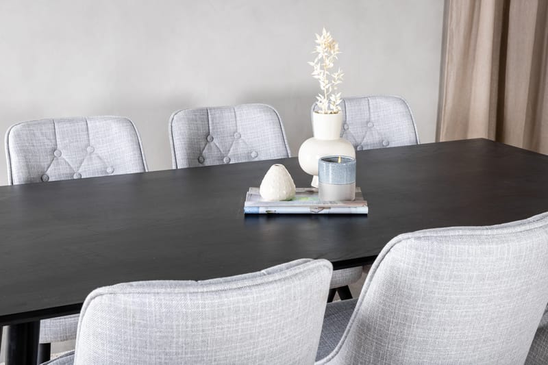 Ruokailuryhmä Larrinzar 180 cm 6 Chantor tuolia - Huonekalut - Pöytä & ruokailuryhmä - Ruokailuryhmä