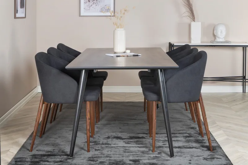 Ruokailuryhmä Larrinzar 180 cm 6 Labbetorp tuolia, undefined