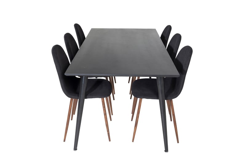 Ruokailuryhmä Larrinzar 180 cm 6 Yegua Tuolia - Musta/Ruskea - Huonekalut - Pöytä & ruokailuryhmä - Ruokailuryhmä