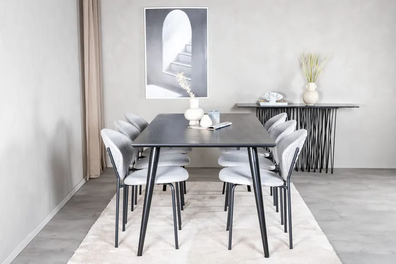 Ruokailuryhmä Larrinzar 180 cm 6 Pinilla tuolia, undefined