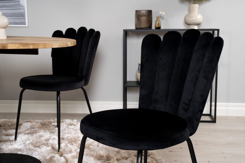 Ruokailuryhmä Laura 4 Limhamn Ruokatuolia Musta - Furniture Fashion - Huonekalut - Pöytä & ruokailuryhmä - Ruokailuryhmä