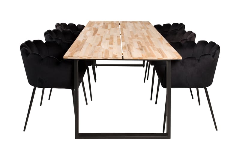 Ruokailuryhmä Laura 6 Limhamn Ruokatuolia Musta, Furniture Fashion