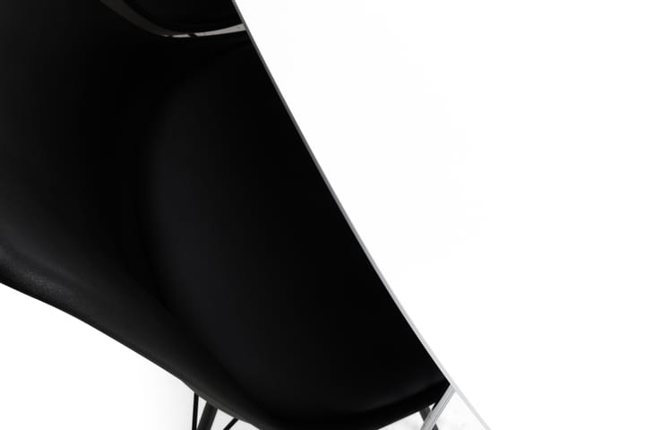 Ruokailuryhmä Lennox 6 Scale tuolia - Valkoinen/Kromi/Musta - Ruokailuryhmä