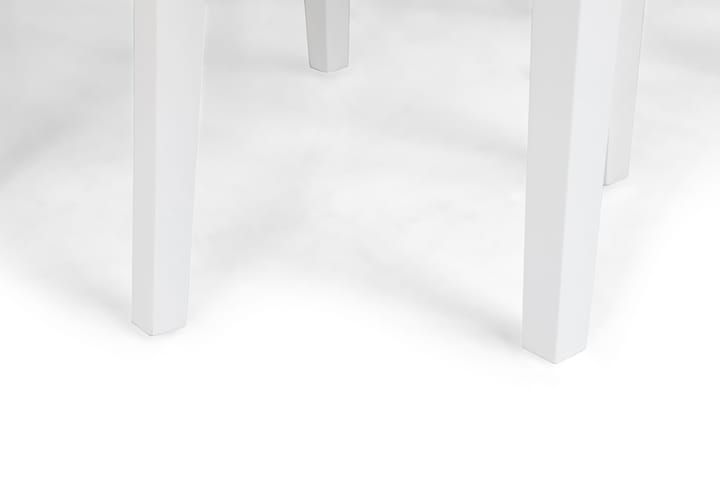 Ruokailuryhmä Montague 140 cm 4 Leo tuolia - Betoni/Valkoinen/Musta PU - Ruokailuryhmä