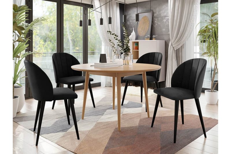 Ruokailuryhmä - Musta - Huonekalut - Pöytä & ruokailuryhmä - Ruokailuryhmä