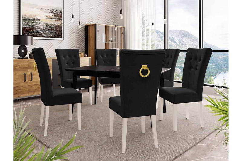Ruokailuryhmä - Musta - Huonekalut - Pöytä & ruokailuryhmä - Ruokailuryhmä