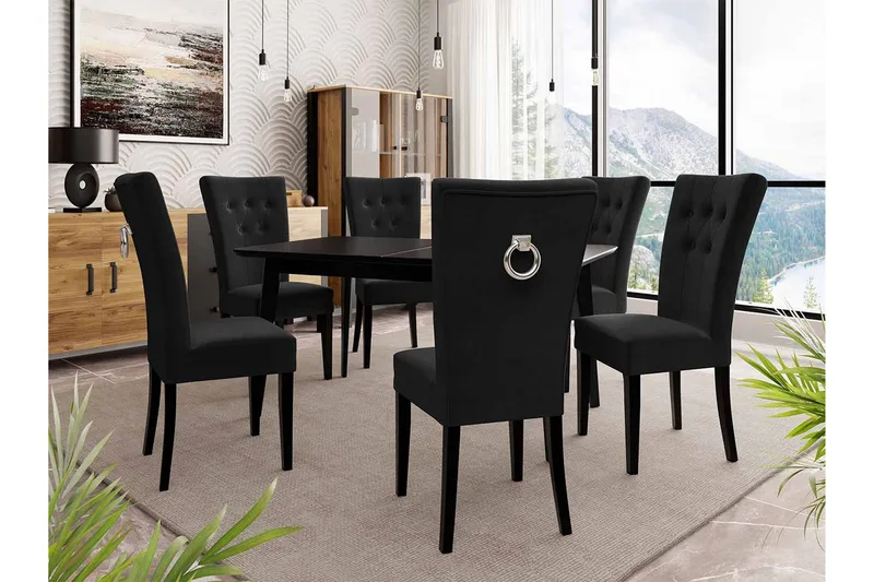 Ruokailuryhmä - Musta - Huonekalut - Pöytä & ruokailuryhmä - Ruokailuryhmä