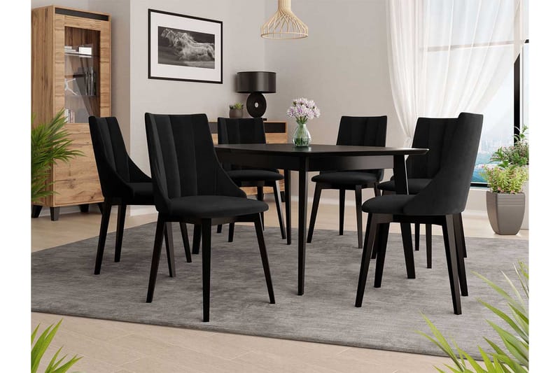 Ruokailuryhmä - Musta - Huonekalut - Pöytä & ruokailuryhmä - Ruokailuryhmä