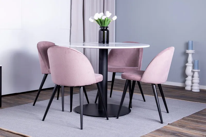 Ruokailuryhmä Netanya 106 cm 4 Luisa tuolia, undefined