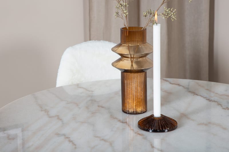 Ruokailuryhmä Netanya 106 cm Pyöreä 4 Yegua tuolia - Marmori/Valkoinen/Musta - Huonekalut - Pöytä & ruokailuryhmä - Ruokailuryhmä