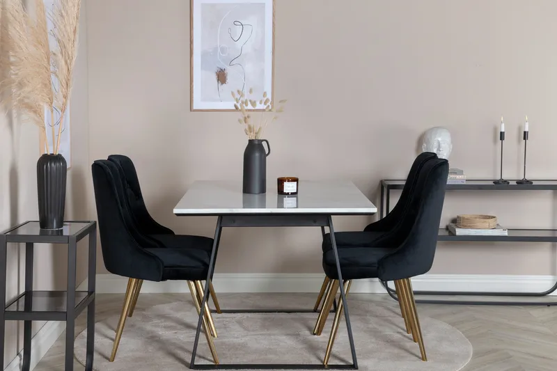 Ruokailuryhmä Netanya 140 cm 4 Luisa tuolia, undefined