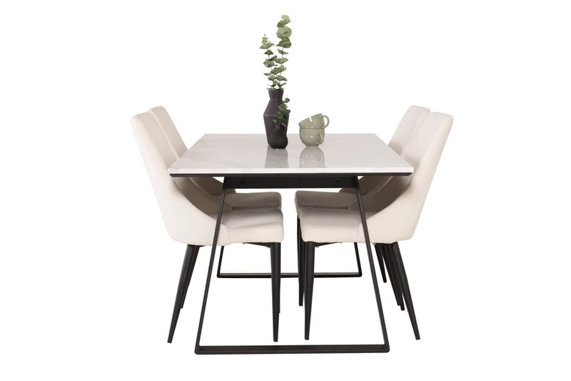 Ruokailuryhmä Netanya 4 Abran Ruokatuolia - Huonekalut - Pöytä & ruokailuryhmä - Ruokailuryhmä