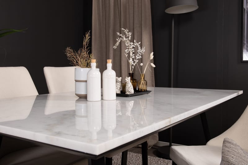 Ruokailuryhmä Netanya 4 Abran Ruokatuolia - Huonekalut - Pöytä & ruokailuryhmä - Ruokailuryhmä