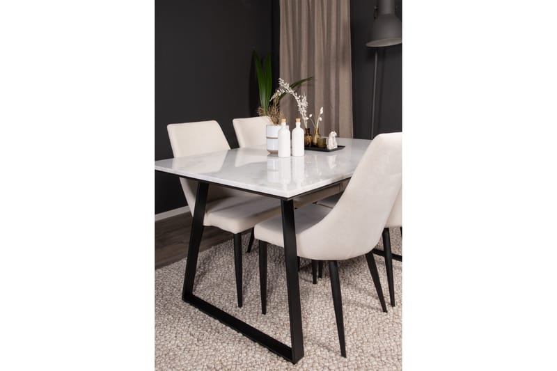 Ruokailuryhmä Netanya 4 Abran Ruokatuolia - Huonekalut - Pöytä & ruokailuryhmä - Ruokailuryhmä