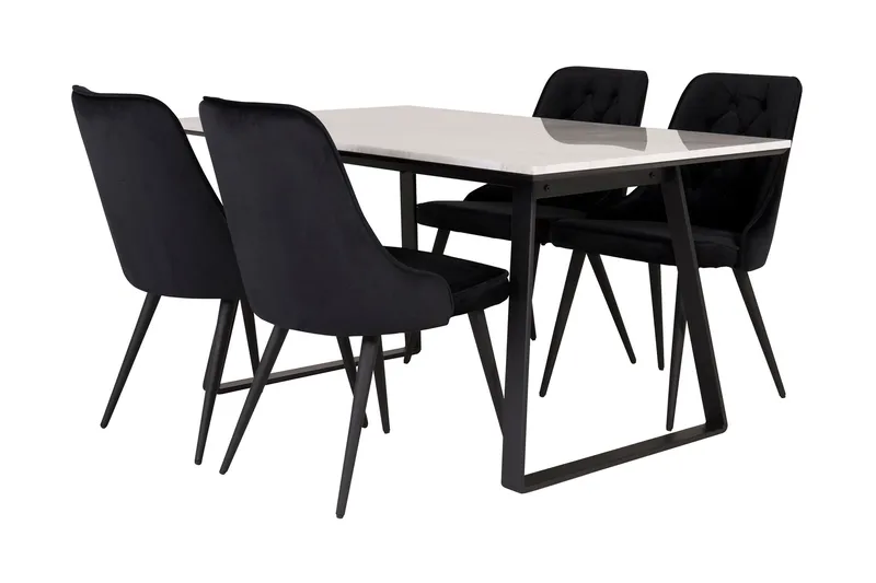 Ruokailuryhmä Netanya 4 Chantor Lyx Samettituolia, undefined