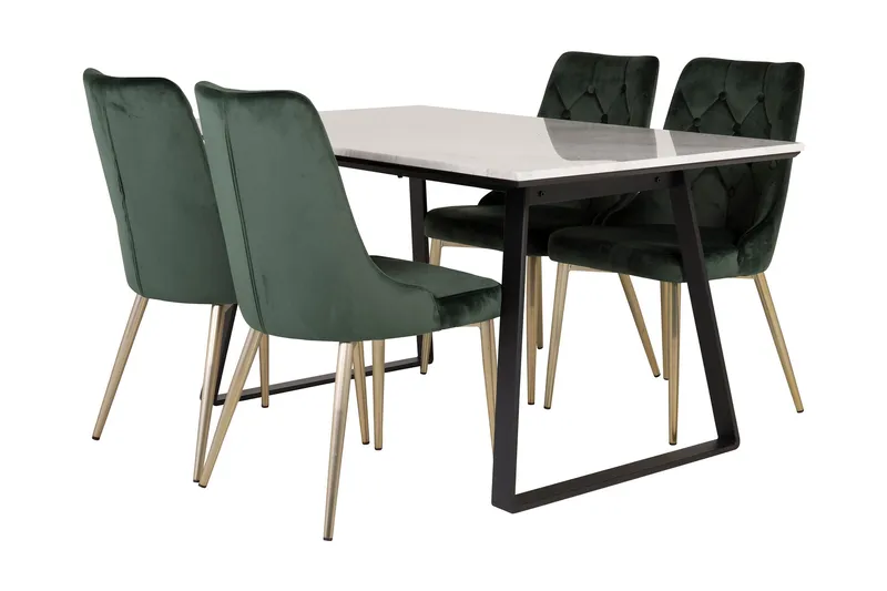 Ruokailuryhmä Netanya 4 Chantor Lyx Samettituolia, undefined