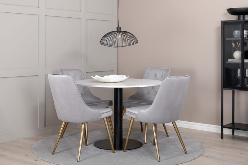 Ruokailuryhmä Razzia 106 cm Pyöreä + 4 Valera ruokatuolia