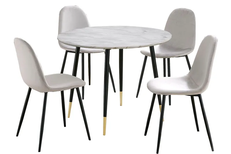 Ruokailuryhmä Reddeer 100 cm, Vaaleanharmaa/Valkoinen