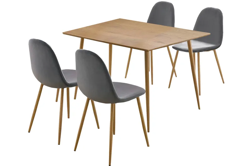 Ruokailuryhmä Reddeer 120 cm, Antrasiitti/Luonnonväri