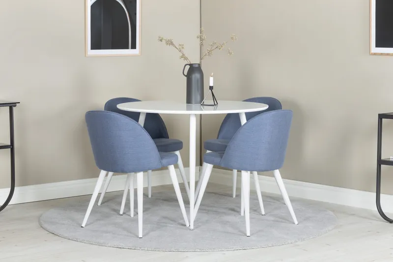 Ruokailuryhmä Ridones 100 cm Pyöreä + 4 Sedavi ruokatuolia, undefined