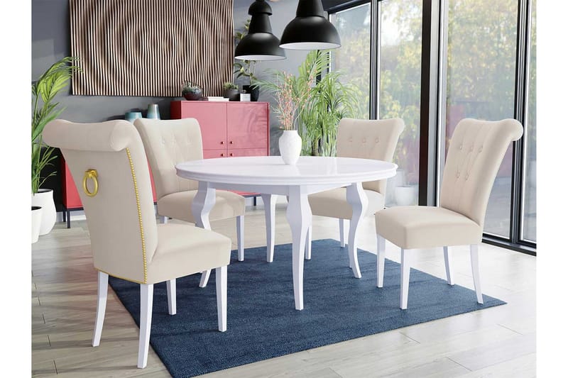 Ruokailuryhmä - Roosa - Huonekalut - Pöytä & ruokailuryhmä - Ruokailuryhmä