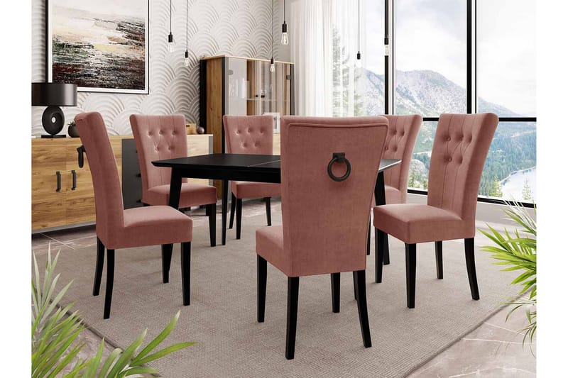 Ruokailuryhmä - Roosa - Huonekalut - Pöytä & ruokailuryhmä - Ruokailuryhmä