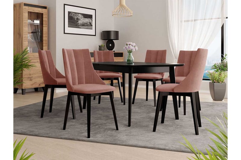 Ruokailuryhmä - Roosa - Huonekalut - Pöytä & ruokailuryhmä - Ruokailuryhmä