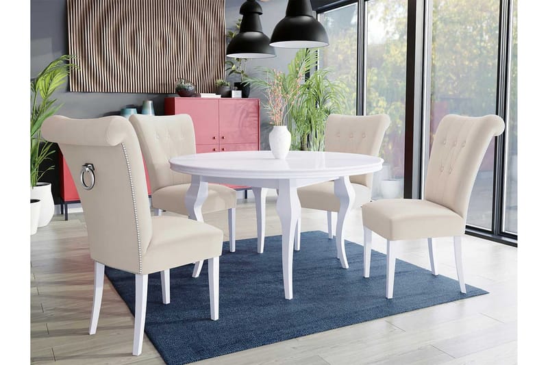 Ruokailuryhmä - Roosa - Huonekalut - Pöytä & ruokailuryhmä - Ruokailuryhmä