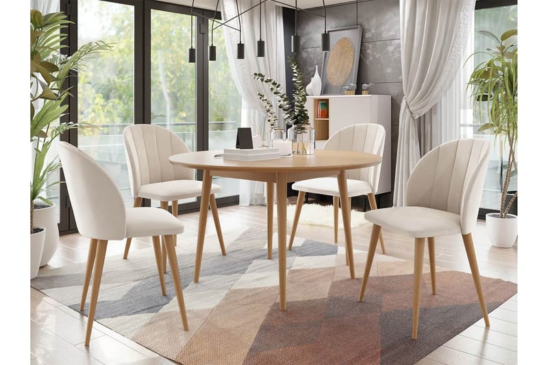 Ruokailuryhmä - Roosa - Huonekalut - Pöytä & ruokailuryhmä - Ruokailuryhmä