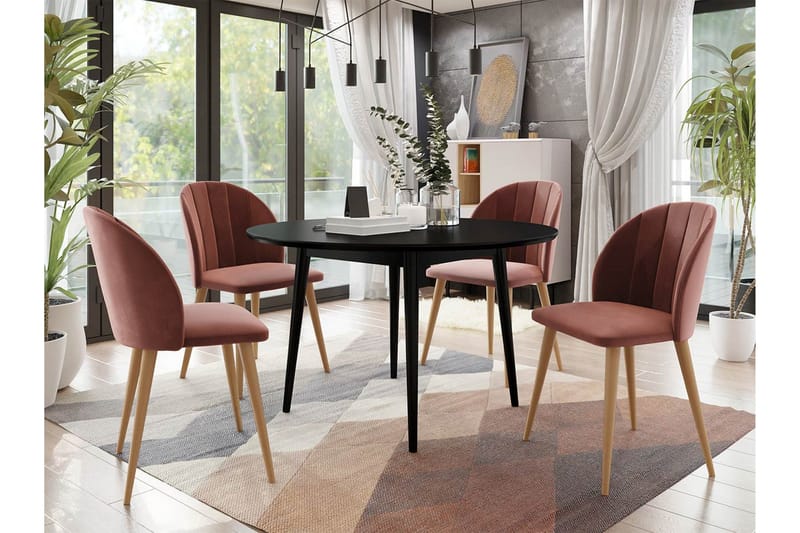 Ruokailuryhmä - Roosa - Huonekalut - Pöytä & ruokailuryhmä - Ruokailuryhmä