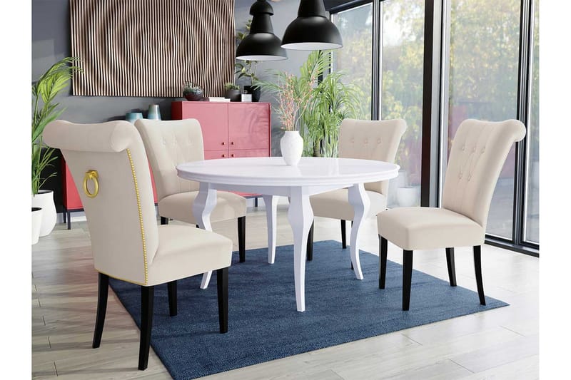 Ruokailuryhmä - Roosa - Huonekalut - Pöytä & ruokailuryhmä - Ruokailuryhmä