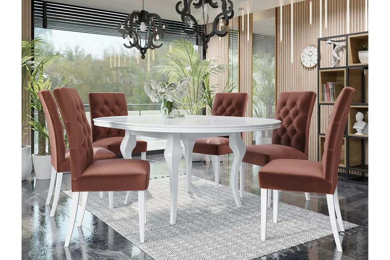 Ruokailuryhmä - Roosa - Huonekalut - Pöytä & ruokailuryhmä - Ruokailuryhmä