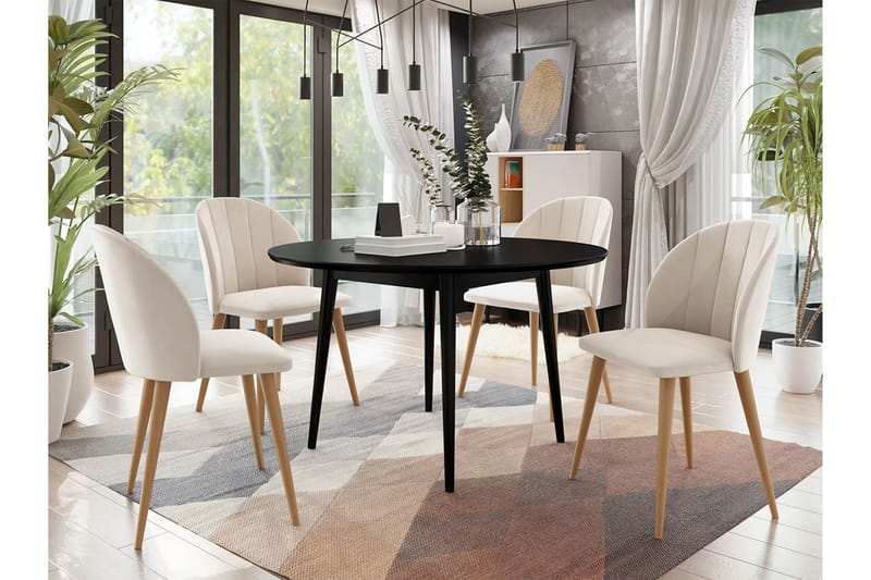 Ruokailuryhmä - Roosa - Huonekalut - Pöytä & ruokailuryhmä - Ruokailuryhmä