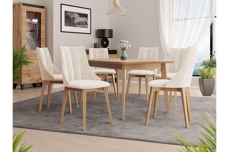 Ruokailuryhmä - Roosa - Huonekalut - Pöytä & ruokailuryhmä - Ruokailuryhmä