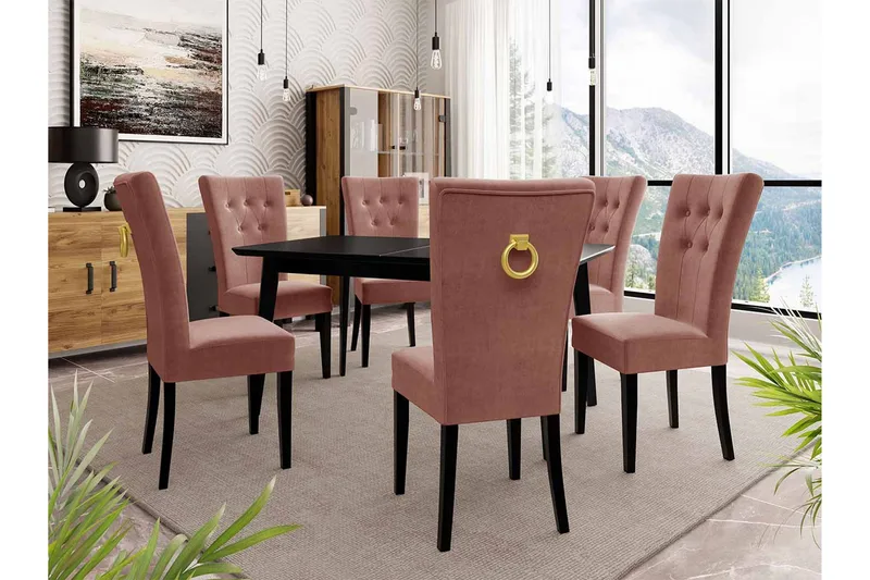 Ruokailuryhmä - Roosa - Huonekalut - Pöytä & ruokailuryhmä - Ruokailuryhmä