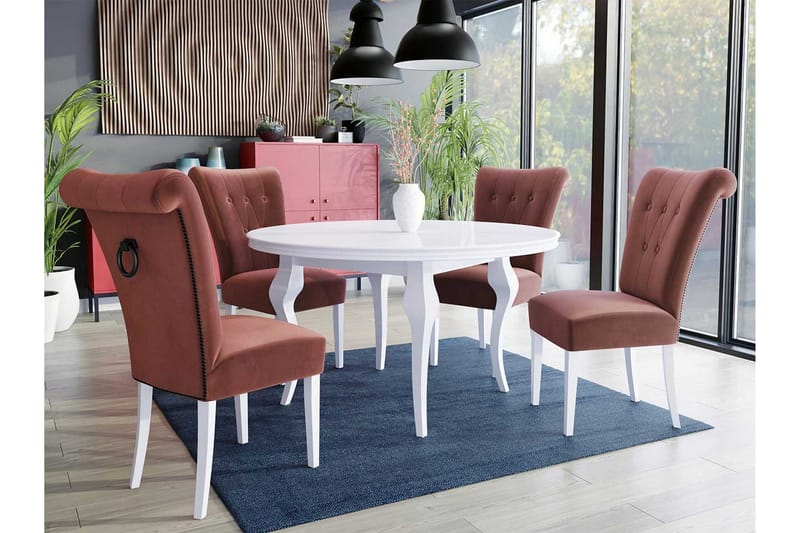 Ruokailuryhmä - Roosa - Huonekalut - Pöytä & ruokailuryhmä - Ruokailuryhmä