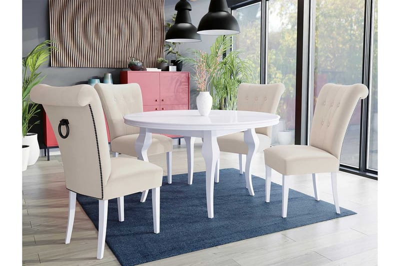 Ruokailuryhmä - Roosa - Huonekalut - Pöytä & ruokailuryhmä - Ruokailuryhmä