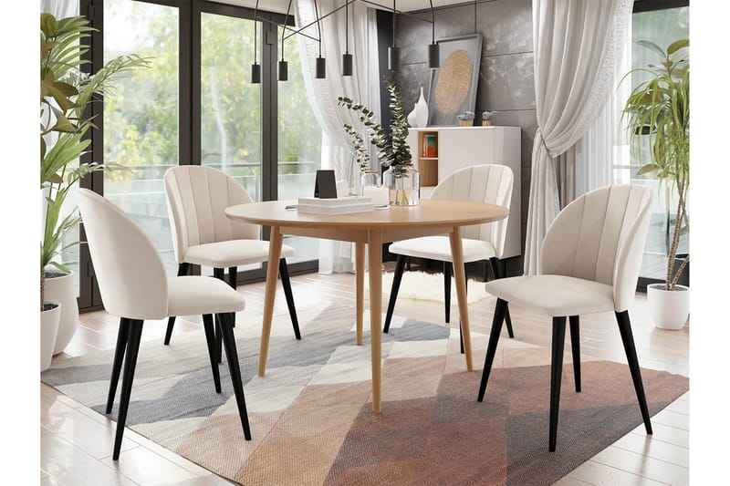 Ruokailuryhmä - Roosa - Huonekalut - Pöytä & ruokailuryhmä - Ruokailuryhmä