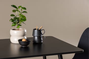 Ruokailuryhmä Venture Home Polar-ruokailuryhmä 75 cm, neliö, 2 Polar-tuolilla Musta/Musta/Musta - Huonekalut - Pöytä & ruokailuryhmä - Ruokailuryhmä