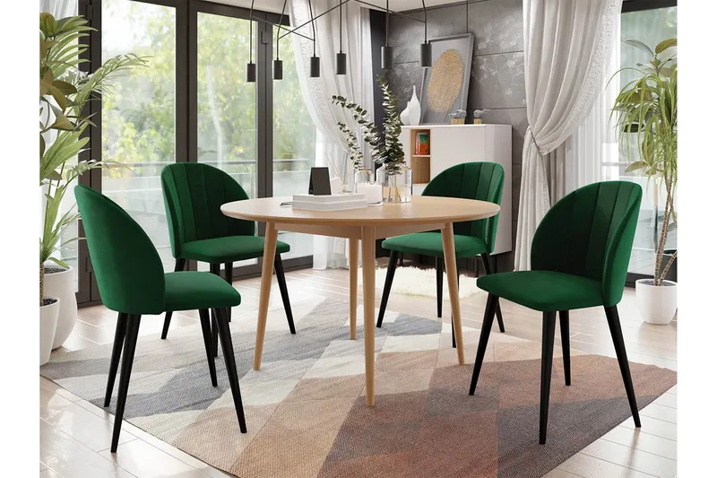 Ruokailuryhmä - Vihreä - Huonekalut - Pöytä & ruokailuryhmä - Ruokailuryhmä