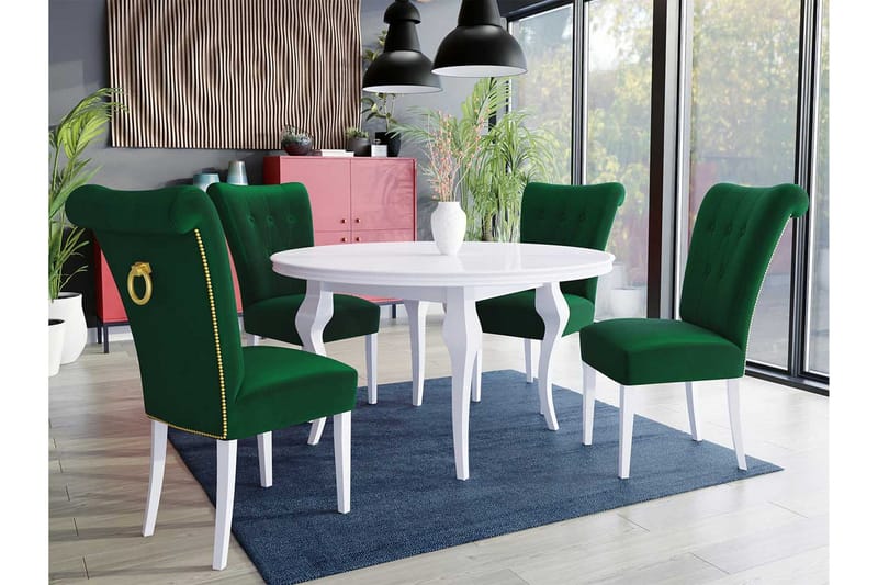 Ruokailuryhmä - Vihreä - Huonekalut - Pöytä & ruokailuryhmä - Ruokailuryhmä