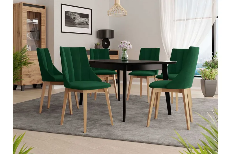 Ruokailuryhmä - Vihreä - Huonekalut - Pöytä & ruokailuryhmä - Ruokailuryhmä