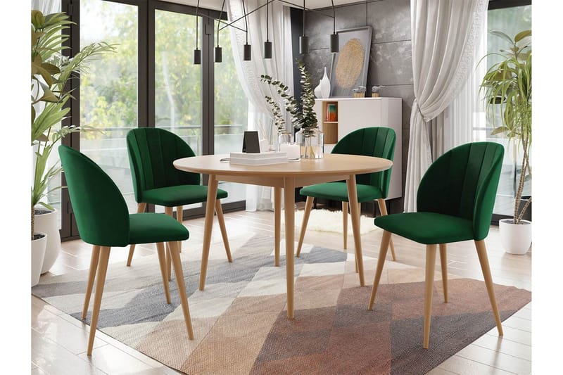 Ruokailuryhmä - Vihreä - Huonekalut - Pöytä & ruokailuryhmä - Ruokailuryhmä