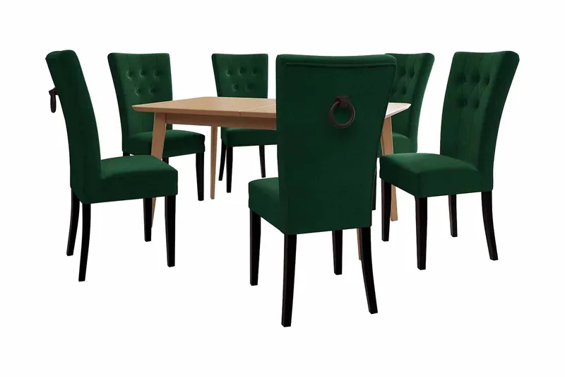 Ruokailuryhmä - Vihreä|Luonnonväri - Huonekalut - Pöytä & ruokailuryhmä - Ruokailuryhmä