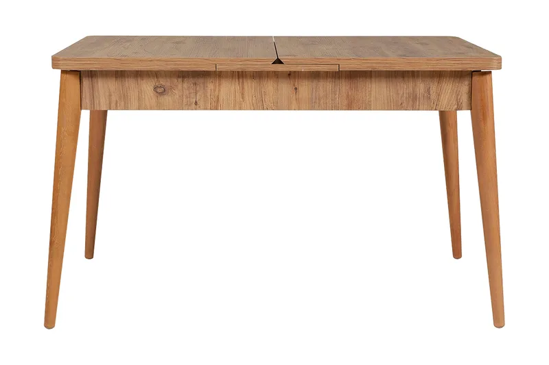 Ruokailuryhmä Vinadi Jatkettava 129 cm - Luonnonväri/Harmaa/Ruskea - Huonekalut - Pöytä & ruokailuryhmä - Ruokailuryhmä