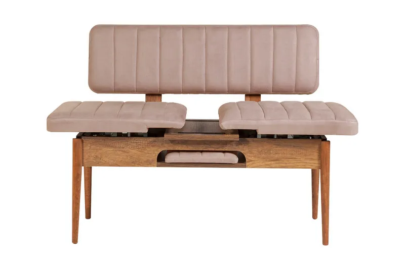 Ruokailuryhmä Vinadi Jatkettava 129 cm - Valkoinen/Harmaa - Huonekalut - Pöytä & ruokailuryhmä - Ruokailuryhmä