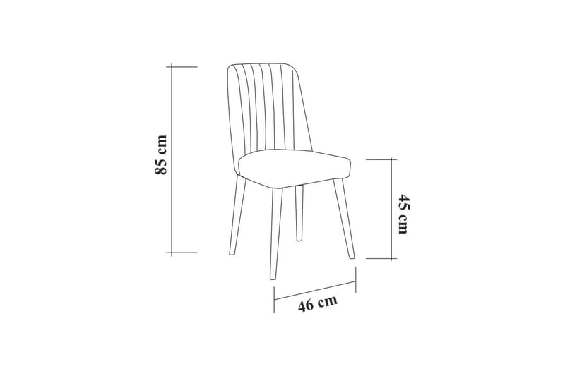 Ruokailuryhmä Vinadi Jatkettava 129 cm - Valkoinen/Harmaa - Ruokailuryhmä